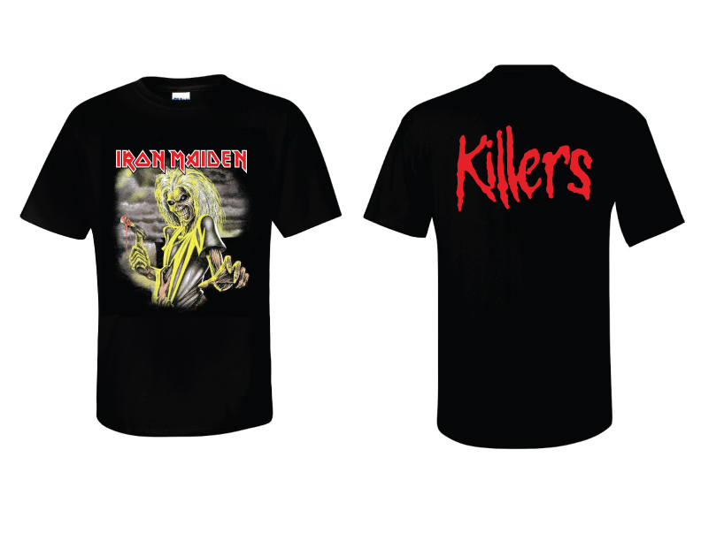 Iron Maiden - Killers - Two Sided Printed T-Shirt